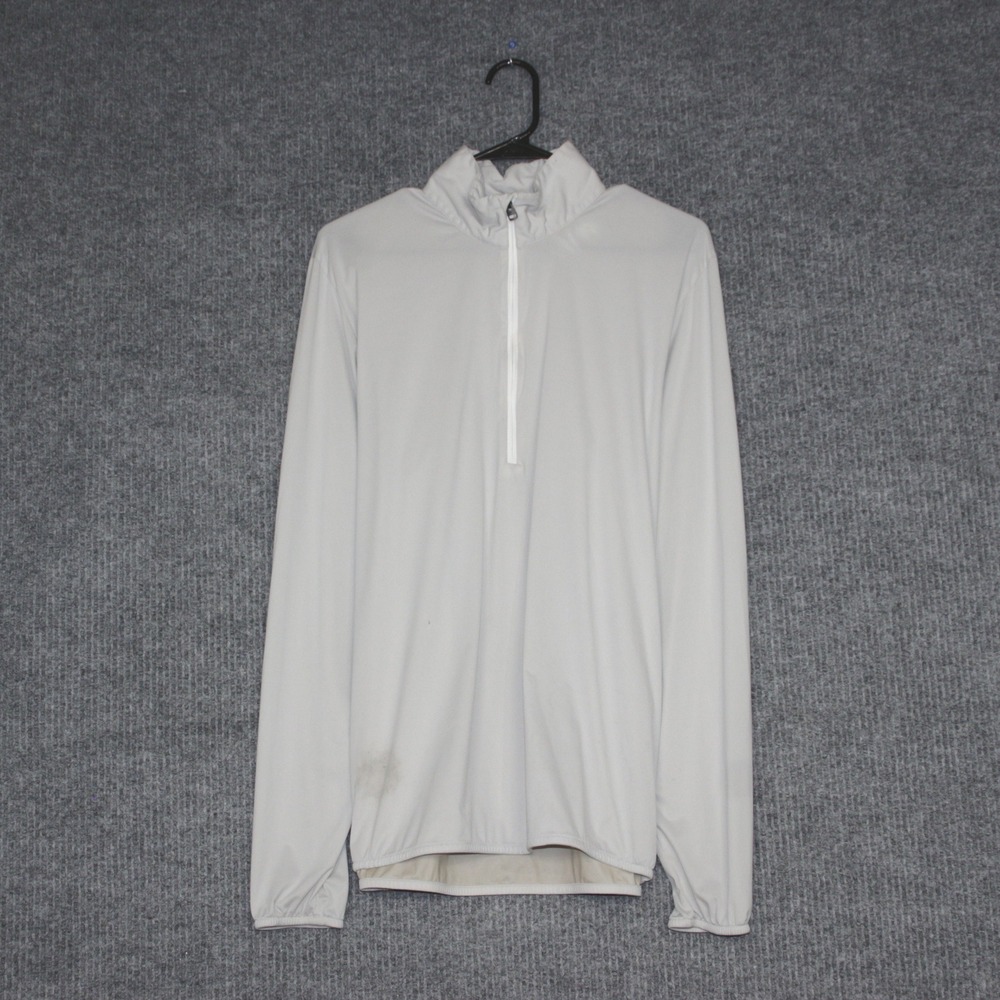 KJUS Men SEVVE Jacket 1/4 Zip Light Gray Golf Outerwear Lightweight Stretch‎